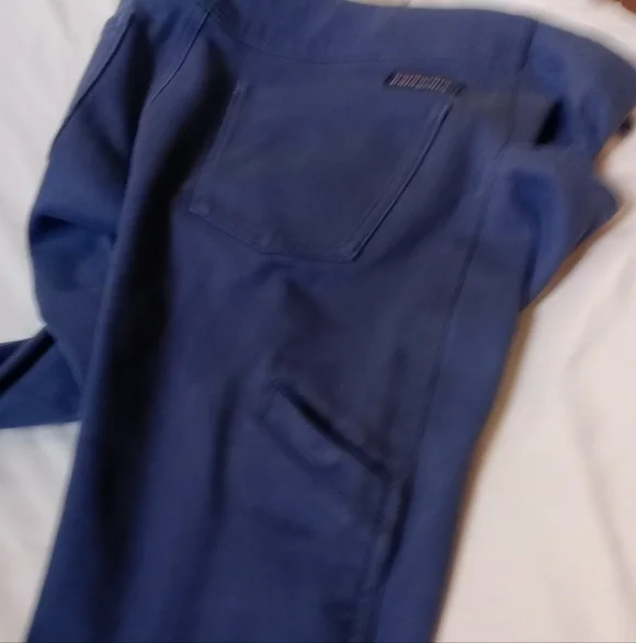 Patagonia Blue Slim Straight Pants Organic Cotton Stretch Size 4 - Picture 12 of 14